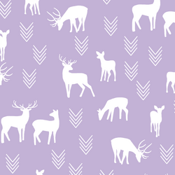 Deer Silhouette in Lilac