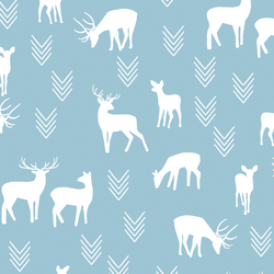 Deer Silhouette in Bluebell