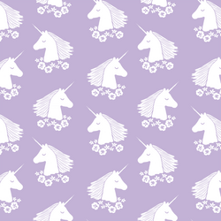 Unicorn Silhouette in Lilac
