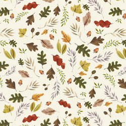 Big Leaves in Ivory
