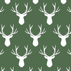 Stag Silhouette in Kale