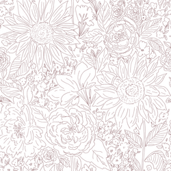 Paperie in Plum on White
