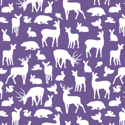 Forest Friends in Ultra Violet