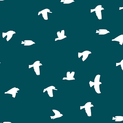 Flock Silhouette in Juniper