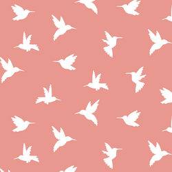 Hummingbird Silhouette in Tulip