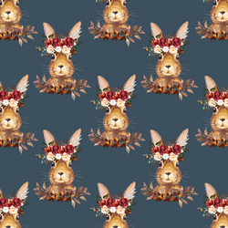 Little Autumn Hare in Autumn Evening