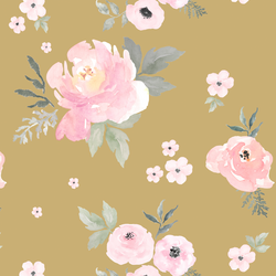 Sweet Blush Roses in Golden Canyon