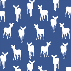 Fawn Silhouette in Blue Jay