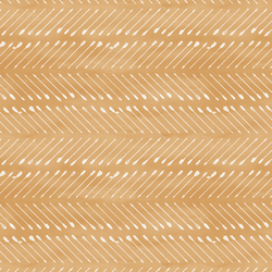 Chevron Arrows in White on Golden Mustard Wash