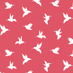 Hummingbird Silhouette in Passion