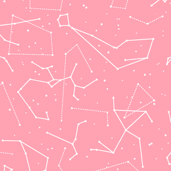 Star Charts in Rose Pink