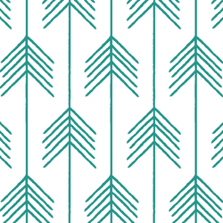 Vanes in Jade on White