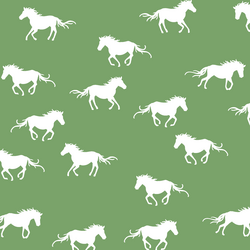 Horse Silhouette in Pistachio