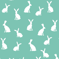 Cottontail Silhouette in Succulent