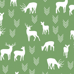 Deer Silhouette in Pistachio
