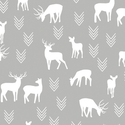 Deer Silhouette in Pebble