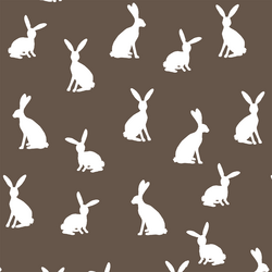 Cottontail Silhouette in Timber