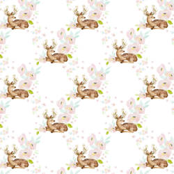 Little Blush Floral Deer in Garden