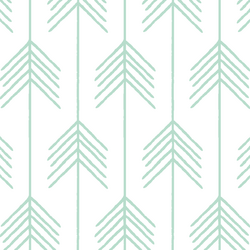 Vanes in Mint on White