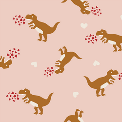 Dinosaurs in Ballet Pink