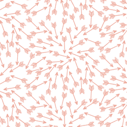 Arrows in Peony on White