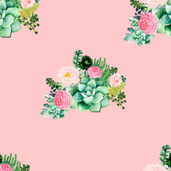 Floral Succulents in Pink Kiss