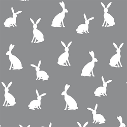 Cottontail Silhouette in Smoke