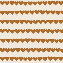Heart Strings in Boho Brown on Egret