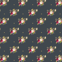 Small Woodland Bouquet in Steel Grey