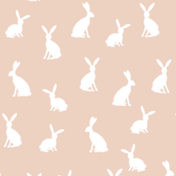 Cottontail Silhouette in Shell