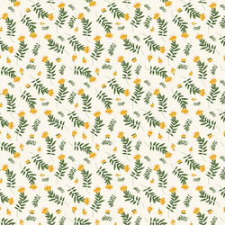 Yellow Branches in Ivory