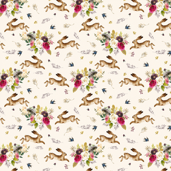 Small Autumn Bunnies in Soft Ivory