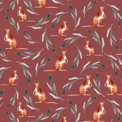 Kangaroos in Red Clay