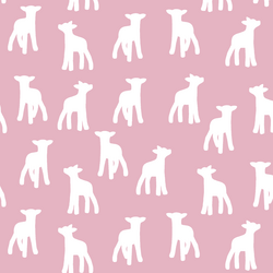Lamb Silhouette in Carnation