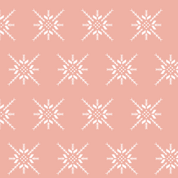 Snowflake Stitch in Peony