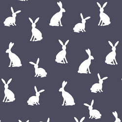 Cottontail Silhouette in Ink