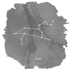 Leo Sign Panel in Charcoal