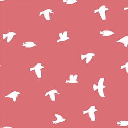 Flock Silhouette in Dahlia