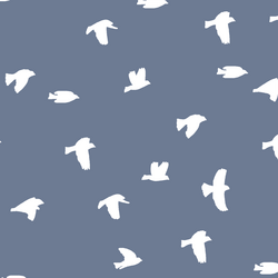 Flock Silhouette in Dove