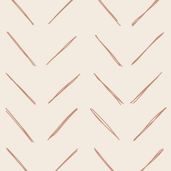 Large Chevron in Sienna on Egret
