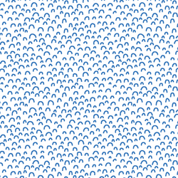 Doodle in Cerulean on White