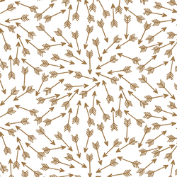Arrows in Ochre on White