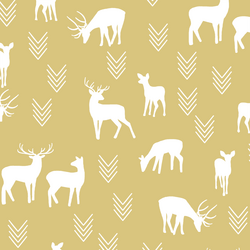 Deer Silhouette in Honey