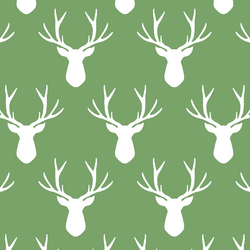Stag Silhouette in Pistachio