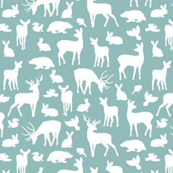 Forest Friends in Pool