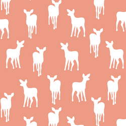Fawn Silhouette in Grapefruit