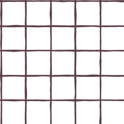 Windowpane in Raisin on White