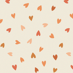 Large Tossed Hearts in Love