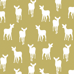 Fawn Silhouette in Brass