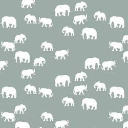 Elephant Silhouette in Eucalyptus